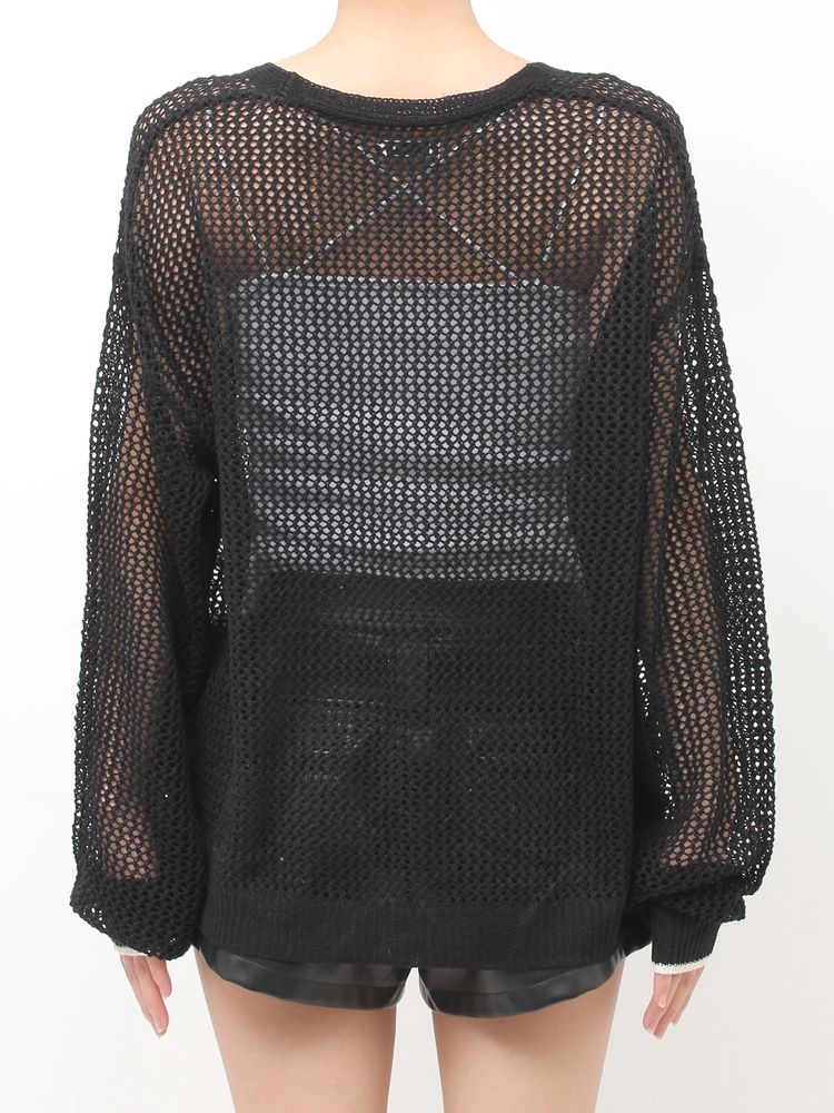 GYDA Symmetry GYDA MESHニットカーディガン