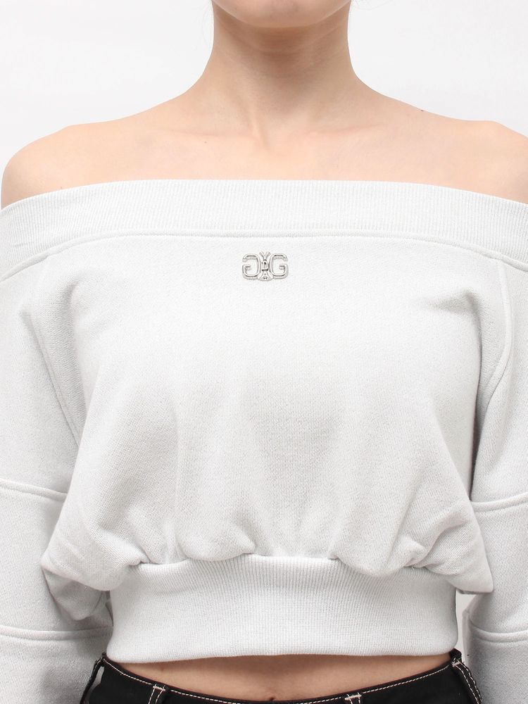 GYDA Symmetry GYDA shortラメスウェットトップス