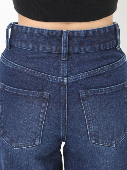 RESEXXY セミワイドストレートデニムパンツ