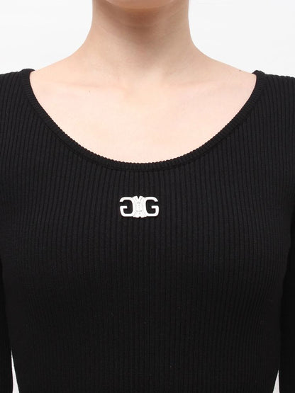 GYDA Symmetry GYDA プレート long sleeve ニットロングワンピース