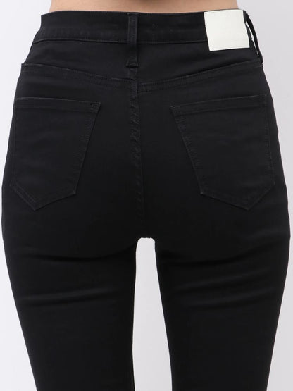 GYDA ハイウエストbijouワンウォッシュフレアパンツ