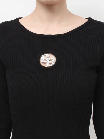 GYDA GG bijou MOLD long sleeve ニットワンピース