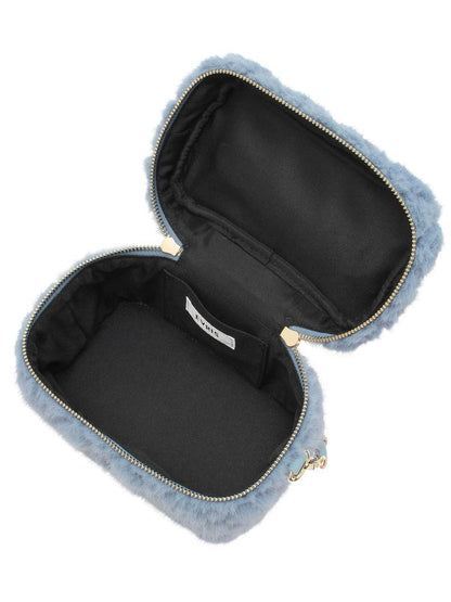 EVRIS フェイクファーキルティングバニティーBAG