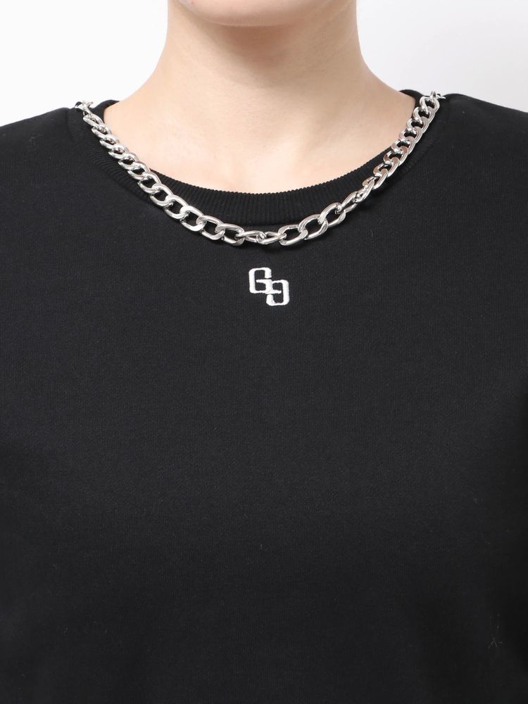 GYDA SIDE OPEN CHAIN GGスウェットワンピース