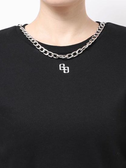 GYDA SIDE OPEN CHAIN GGスウェットワンピース