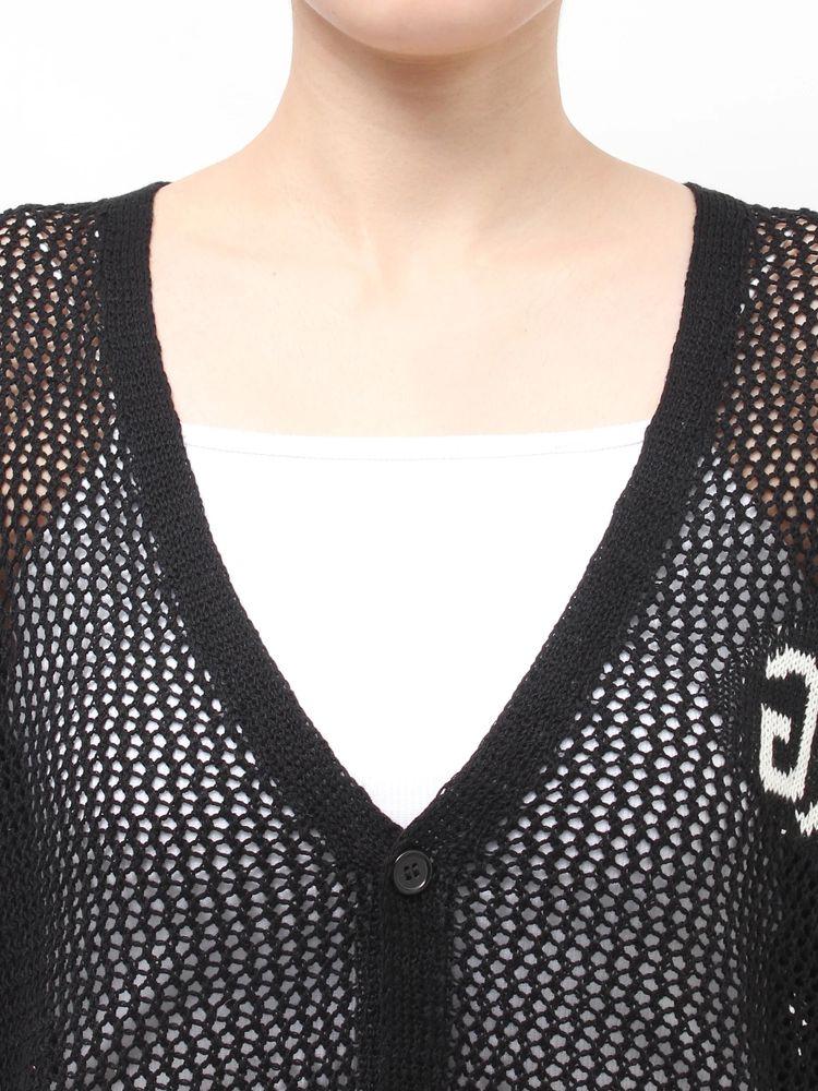 GYDA Symmetry GYDA MESHニットカーディガン