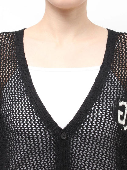 GYDA Symmetry GYDA MESHニットカーディガン
