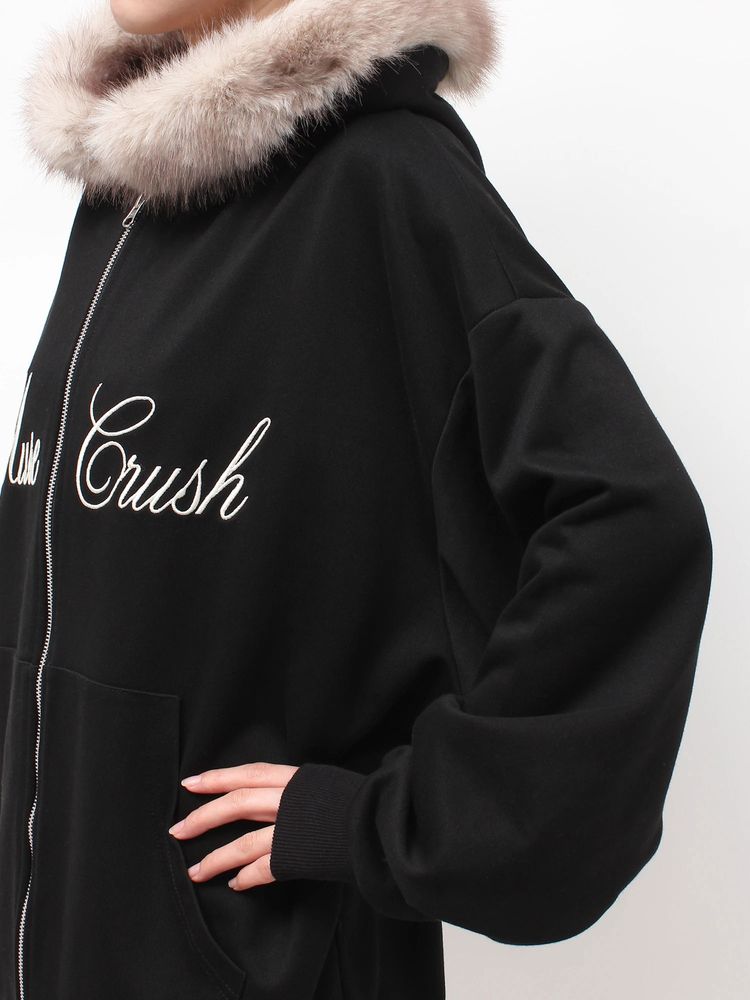 EVRIS オーバーサイズZIP UP フーディー