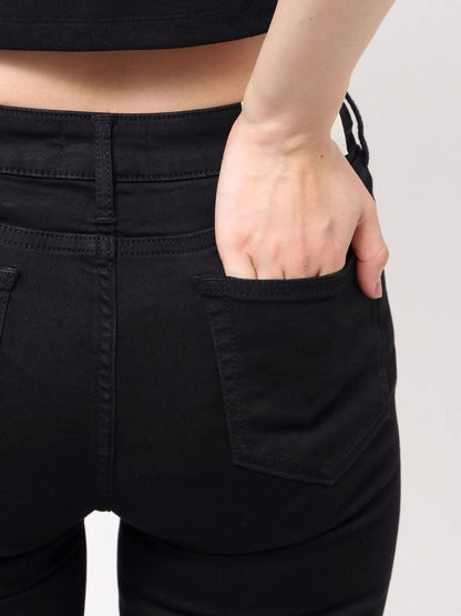 GYDA ミドルウエスト SIDE RIPPEDカラースキニーパンツ