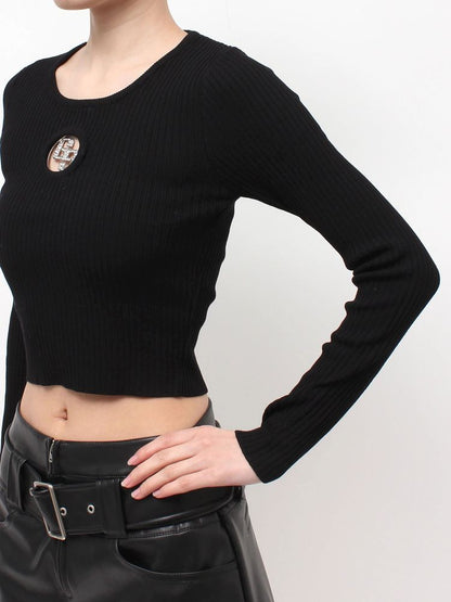 GYDA GG bijou MOLD long sleeveニットトップス
