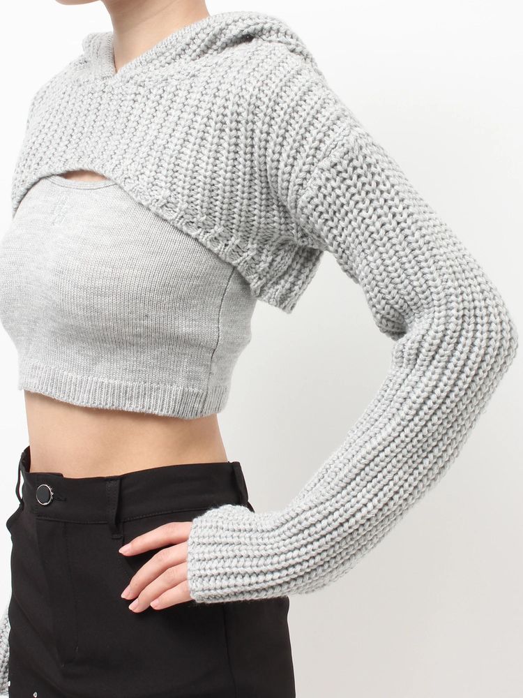 GYDA GGアンサンブルニットパーカー