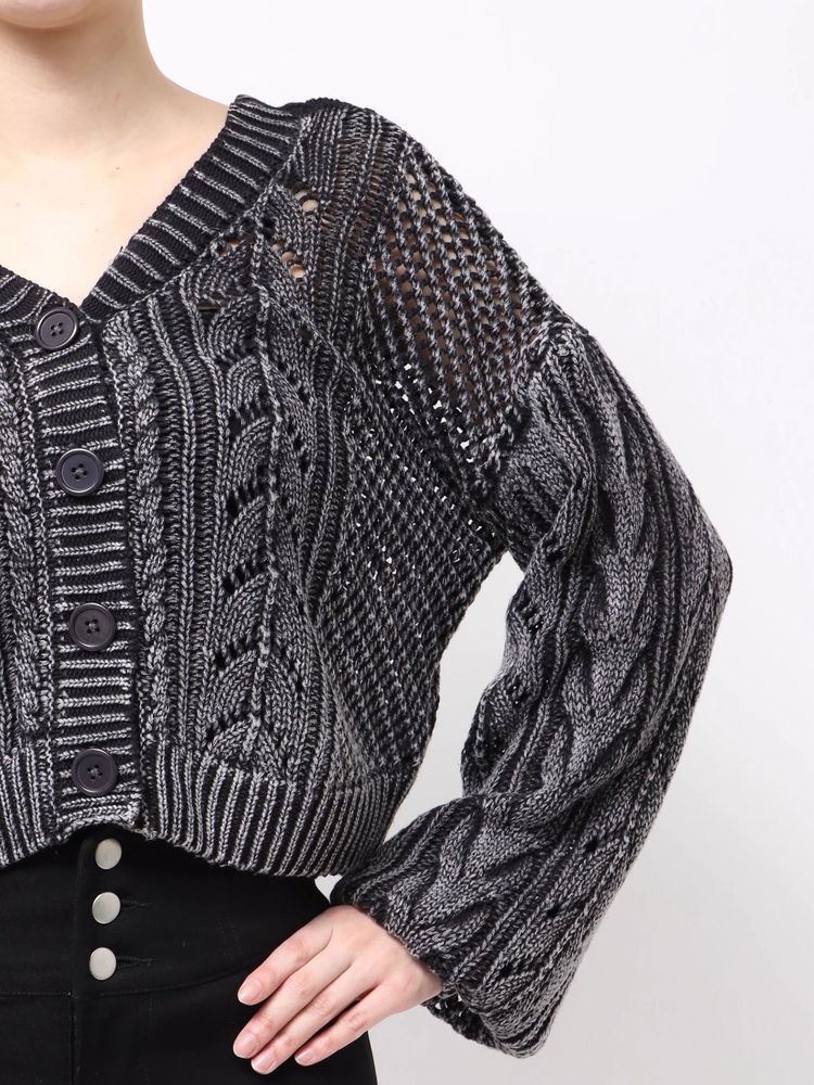 GYDA 2WAY メッシュブリーチニットトップス