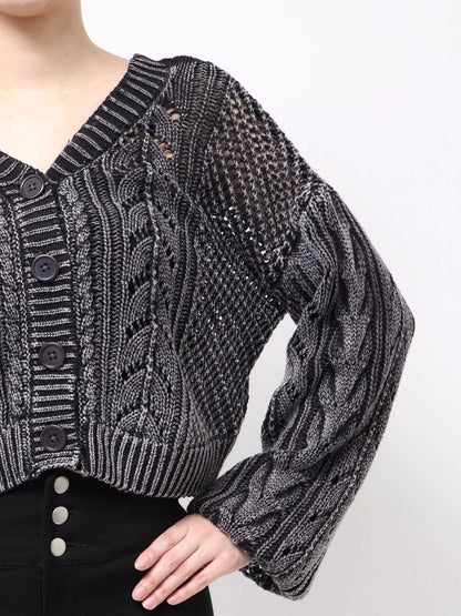 GYDA 2WAY メッシュブリーチニットトップス