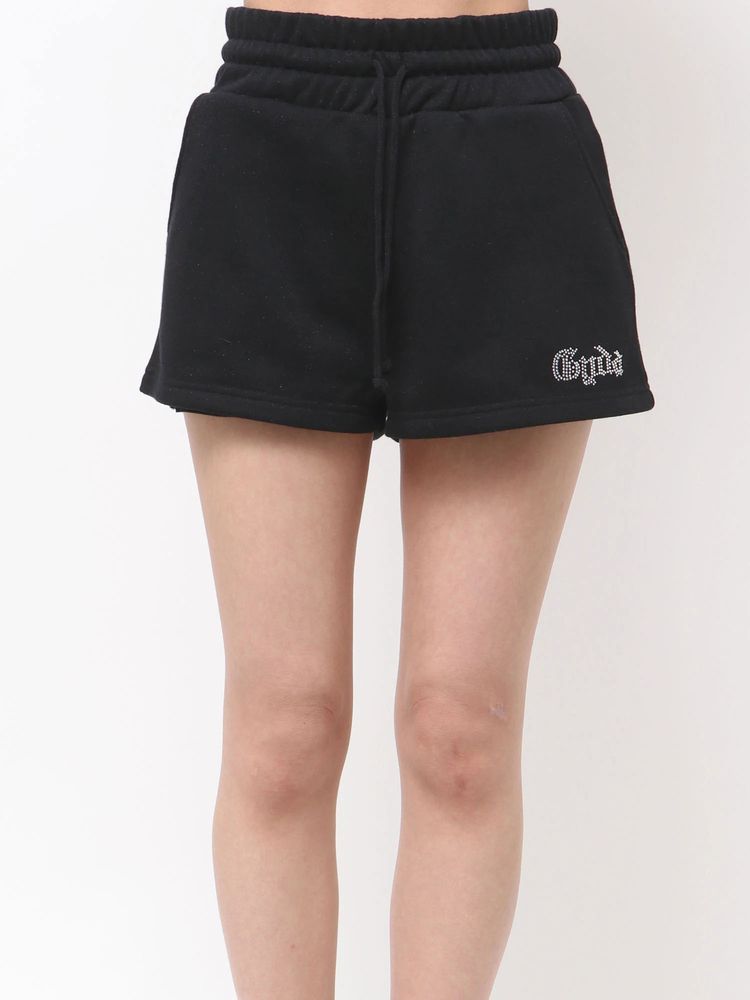 GYDA ラインストーンGYDAラメショートパンツ