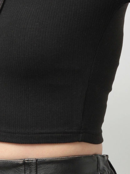 GYDA 2WAY レースアップラメテレコトップス