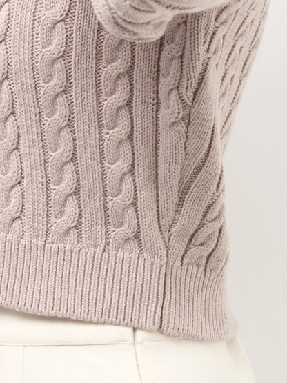 RESEXXY シャツドッキングケーブルニットトップス