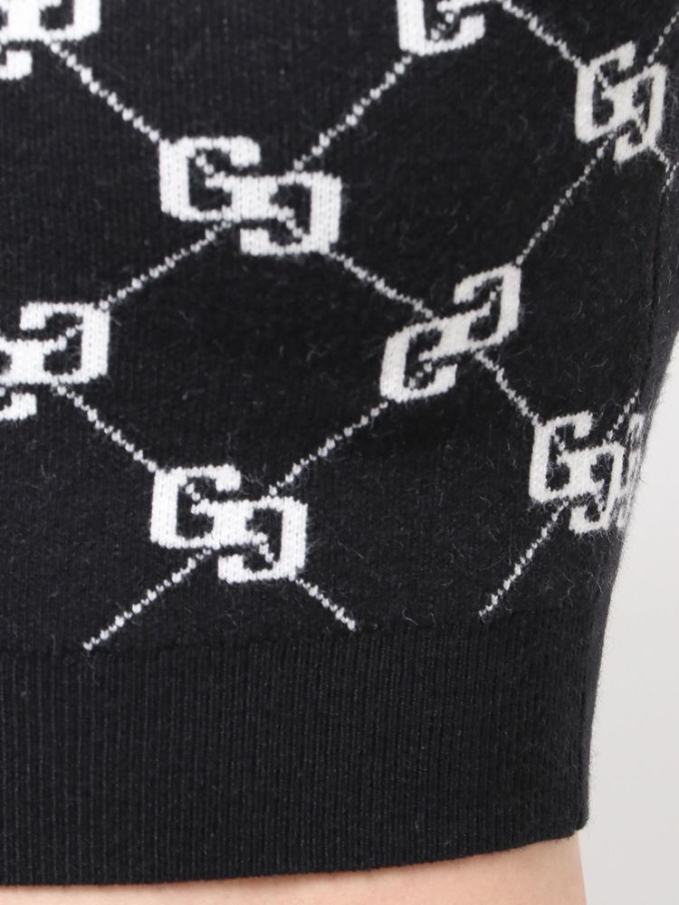 GYDA GG quilting ニットトップス