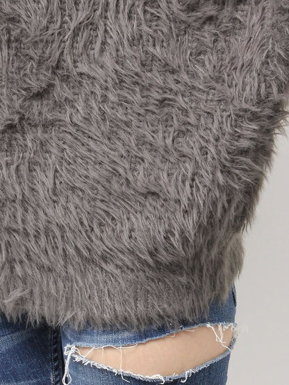 GYDA 2way シャギーチョーカーニットトップス