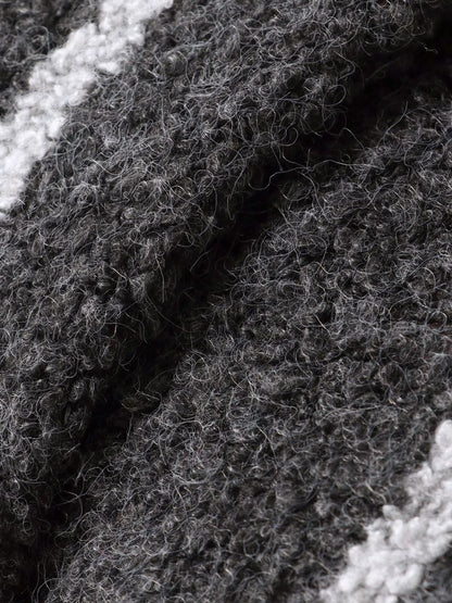 EVRIS オーバーサイズフードニットトップス