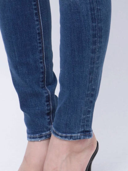 GYDA Wウエストダメージスキニーデニムパンツ