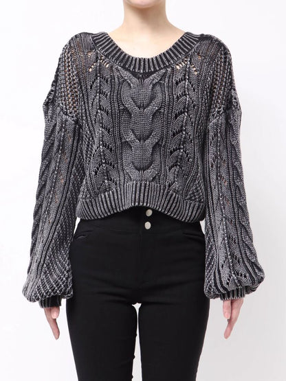 GYDA 2WAY メッシュブリーチニットトップス