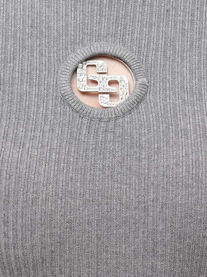 GYDA GG bijou MOLD long sleeve ニットワンピース