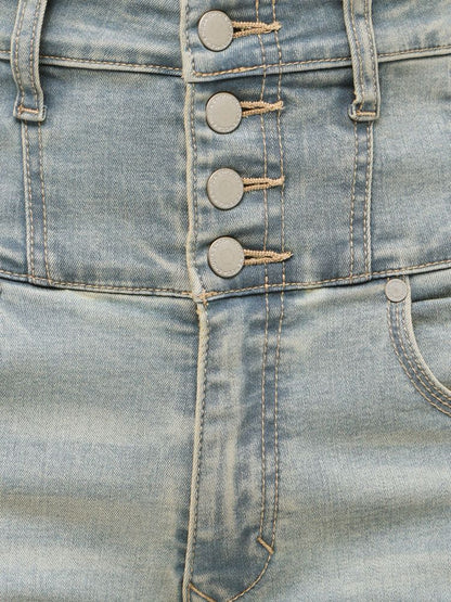 EMODA リボンモチーフハイウエストフレアパギンス