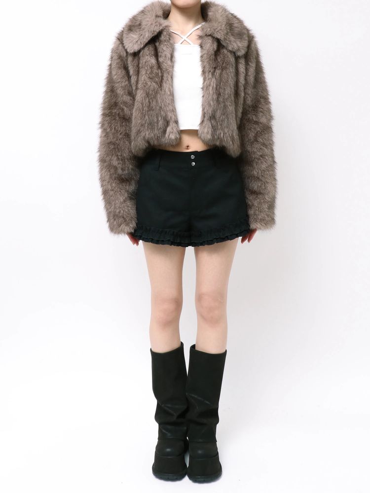EMODA FUUX ファーショートブルゾン