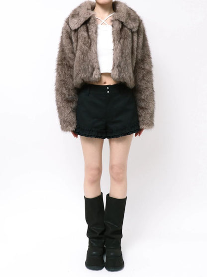 EMODA FUUX ファーショートブルゾン