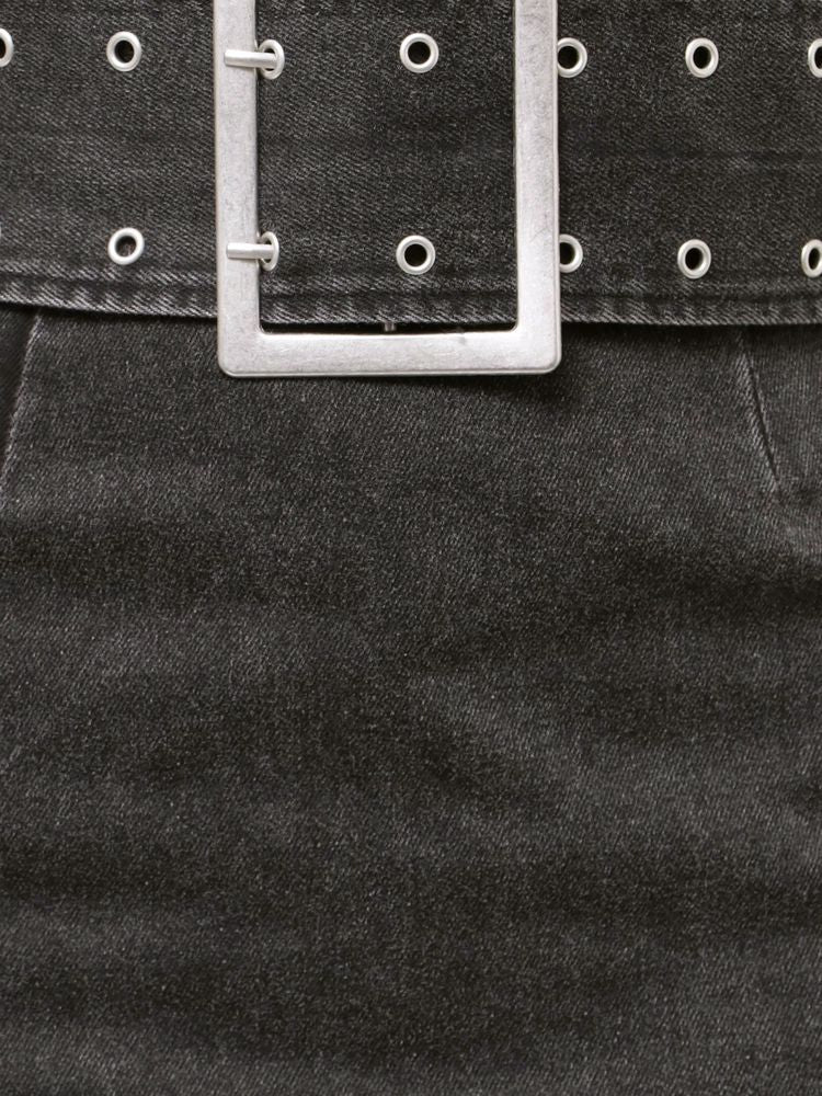 EVRIS タイトワイドベルトミニスカート