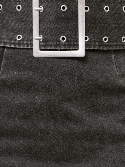 EVRIS タイトワイドベルトミニスカート