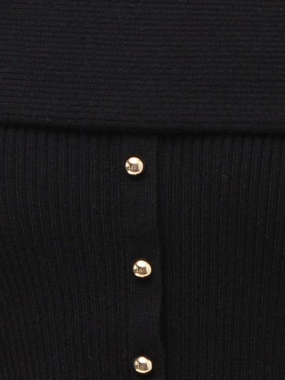 RESEXXY オフショルペプラムニットトップス