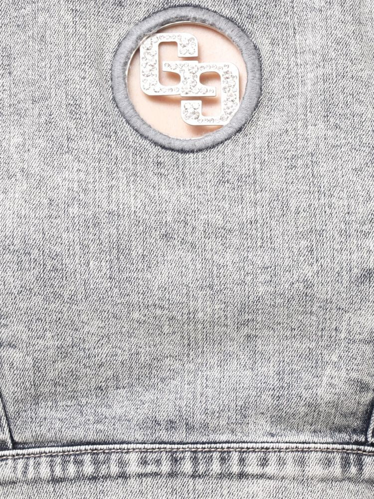 GYDA GG bijou チョーカーデニムショートTOPS