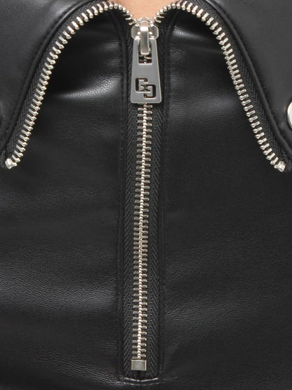 GYDA GG drawstring fake leather ショートパンツ