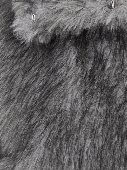 EVRIS フェイクファーショートブルゾン