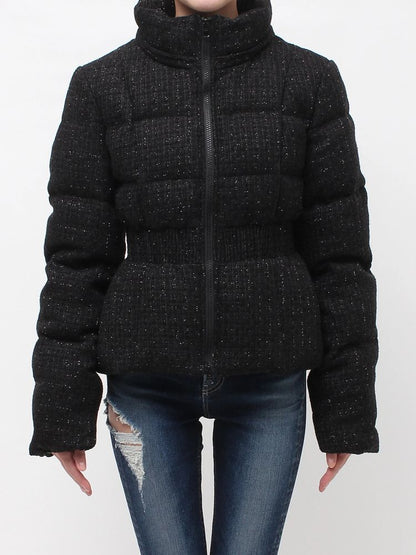 GYDA GG ベルト付き lame tweed ショートダウンコート