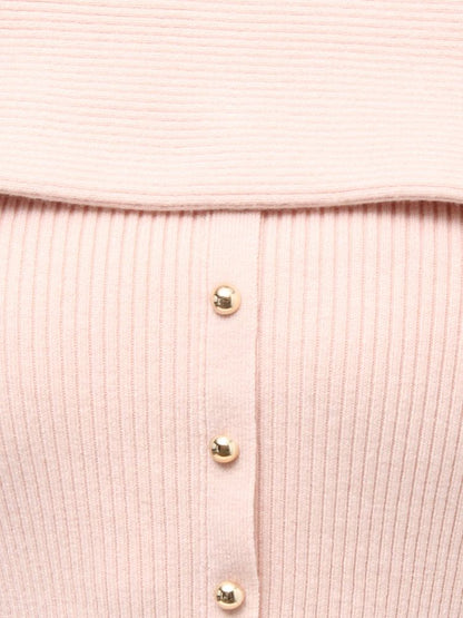 RESEXXY オフショルペプラムニットトップス