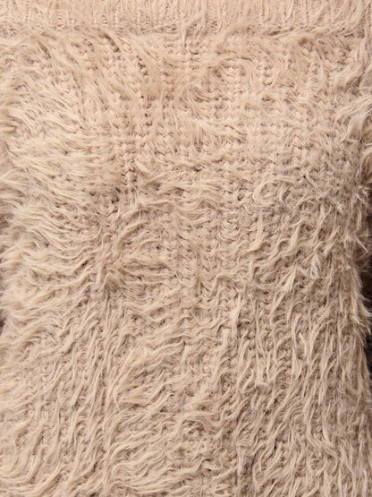 GYDA 2way シャギーチョーカーニットトップス