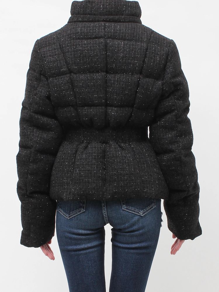 GYDA GG ベルト付き lame tweed ショートダウンコート