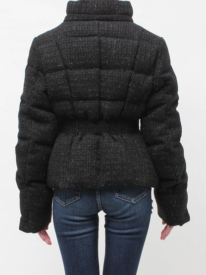 GYDA GG ベルト付き lame tweed ショートダウンコート