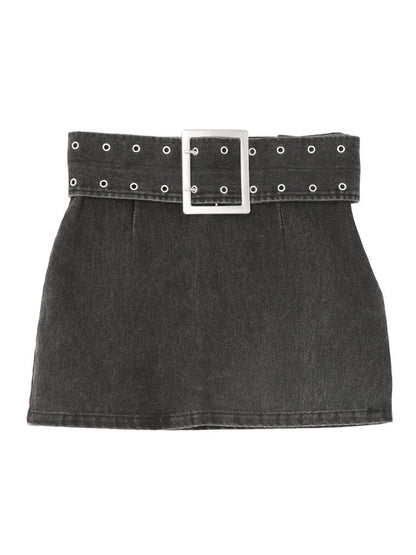EVRIS タイトワイドベルトミニスカート