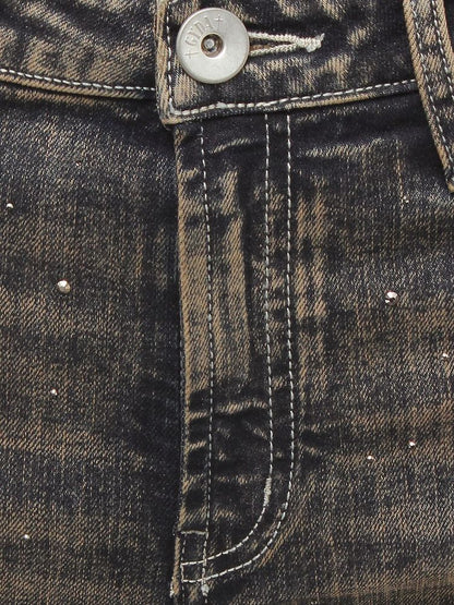 GYDA ハイウエストbijou フレアデニムパンツ