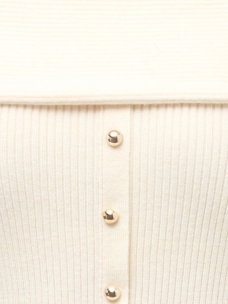 RESEXXY オフショルペプラムニットトップス