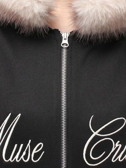 EVRIS オーバーサイズZIP UP フーディー
