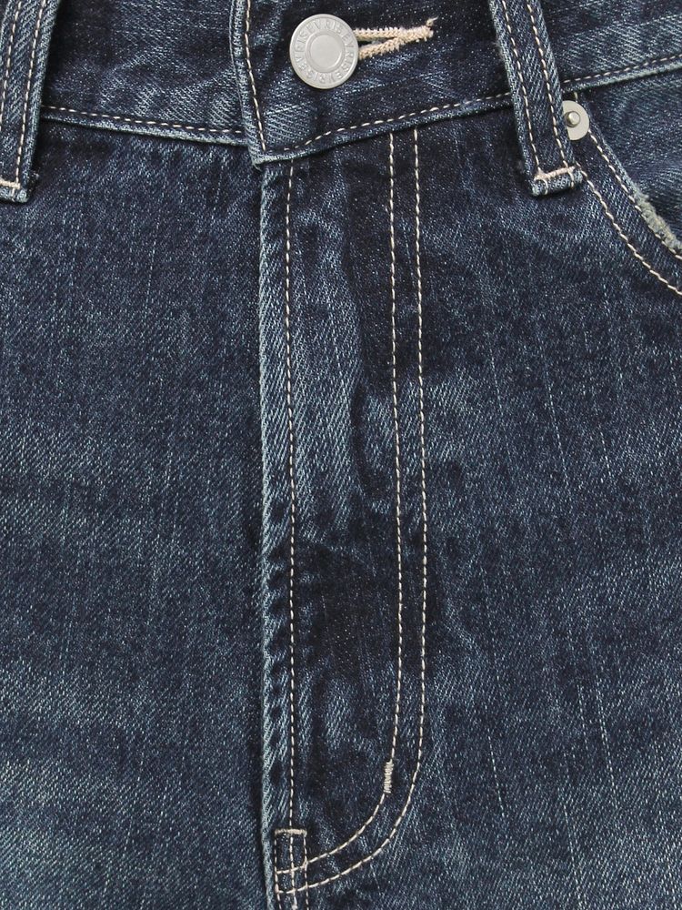 EVRIS バックリボンワイドデニムパンツ