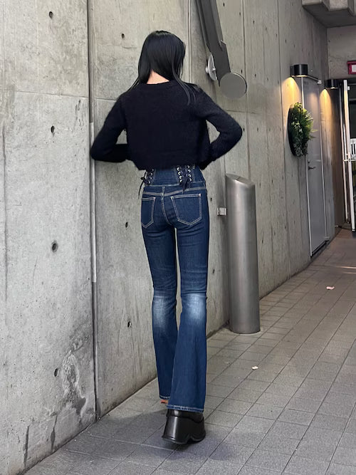 EMODA バックレースアップハイウエストパギンス
