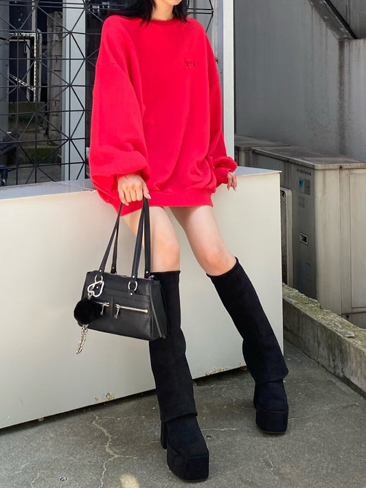 EMODA【WEB限定】オーバールーズロゴプルオーバー