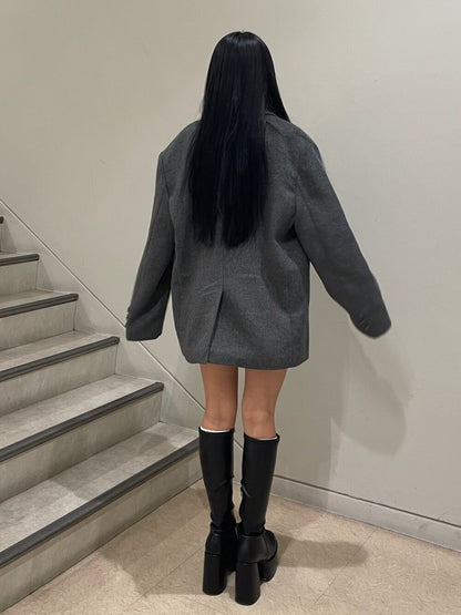 EMODA ボクシーミニワンピースジャケット
