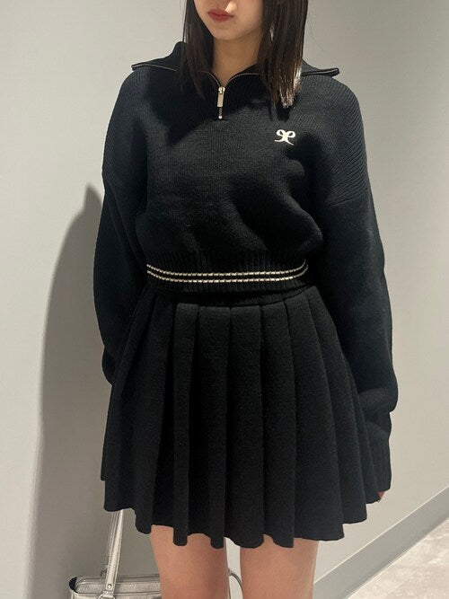 EMODA チューズプリーツニットミニスカート