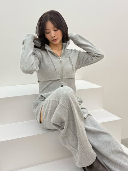 MURUA サイドカットストレートスウェットパンツ